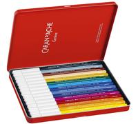 CARAN D'ACHE 185315, Set de rotuladores de fibra FIBRALO de CARAN D'ACHE, estuche metálico de 15 unidades