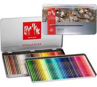 CARAN D'ACHE 666380. Estuche metálico PABLO de Caran d'Ache, con 80 lápices de colores