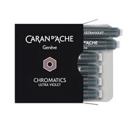 Caran D'Ache 8021-099 - Pack de 6 cartuchos de tinta estilográfica, color violeta