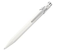 Caran d'Ache Bolígrafo 849 Classic Line lacado en blanco, grosor de trazo: M, color de la escritura: azul, longitud: 13 cm, 0846.001