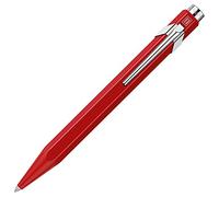 Caran d'Ache Bolígrafo 849 Classic Line rojo lacado, grosor de trazo: M, color de escritura: azul, longitud: 13 cm, 0846.070