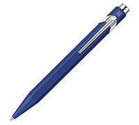 Caran d'Ache Bolígrafo de punta redonda, azul mate, paquete delgado