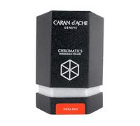 Caran d'Ache - Bote de tinta (50 ml), diseño con forma hexagonal, color rojo
