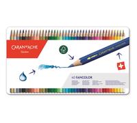 Caran d'Ache Fancolor 40 Lápices de Color Solubles en Agua Estuche