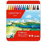 Caran d'Ache Fibralo 15 Marcadores De Punta Fieltro En Estuche De Metal