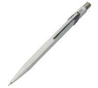 Caran d'Ache – Lápiz mecánico hexagonal de aluminio blanco 0.7 mm HB recargable