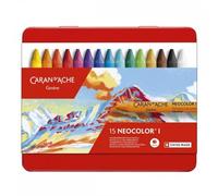 Caran Dache Metal tin with 15 Assorted Colours
