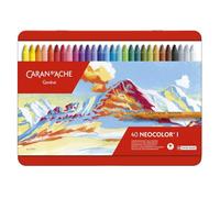 Caran d'Ache – Juego de ceras de color Neocolor I – 40 unidades, caja metálica