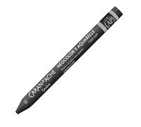 Caran d'Ache NEOCOLOR II 409 antracita/gris oscuro (7500.409) / Pastel 10 unidades (1er Pack)/ de cera soluble en agua/para papel, cartón, vidrio, madera, cuero, tela piedra