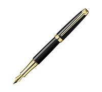 Caran d'Ache Pluma Estilográfica Leman Ebony Negro / Baño Oro