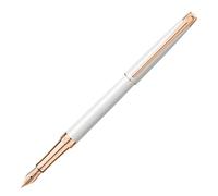 Caran d'Ache - Pluma estilográfica LÉMAN SLIM en oro rosa blanco - Punta fina
