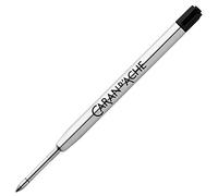 Caran D'Ache - Recambio Roller Reemplazable para Bolígrafos Retráctiles de Bola, Escritura suave y Secado Rápido, Recambio de Punta Media M (Negro)