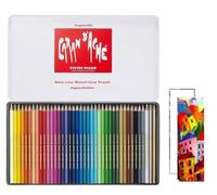Caran d'Ache Swisscolor - Lápices acuarelables en caja de metal (40 unidades y 2 tarjetas)
