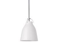 Fritz Hansen Lámpara colgante Caravaggio 1 Blanco brillante-cable textil gris