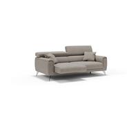Caravaggio sofá con asientos deslizantes en tela suave e impermeable 199 cm beige
