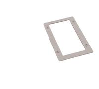 Carbest Enchufe CEE 16a Blanco - Rectangular, IP44, 240 V, 3 Polos, Tapa abatible, Enchufe empotrable para Uso Exterior, Enchufe, Accesorios para caravanas, Accesorios para caravanas