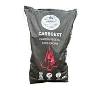 Carboext Carbón 100% Encina para Barbacoa 10 kg - Sin Humo ni Aditivos, Poca Ceniza y Larga Duración - Carbón Vegetal Natural Artesanal de Encendido Rápido y Alto Poder Calorífico