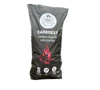 Carboext Carbón 100% Encina para Barbacoa 15 kg - Sin Humo ni Aditivos, Poca Ceniza y Larga Duración - Carbón Vegetal Natural Artesanal de Encendido Rápido y Alto Poder Calorífico