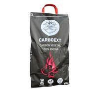 Carboext Carbón 100% Encina para Barbacoa 5 kg - Sin Humo ni Aditivos, Poca Ceniza y Larga Duración - Carbón Vegetal Natural Artesanal de Encendido Rápido y Alto Poder Calorífico