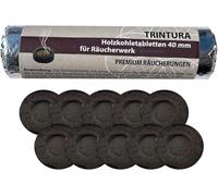 Carbón ahumado para ahumar, pastillas de carbón de encendido rápido, para incienso y quemador de incienso (33 mm de diámetro)