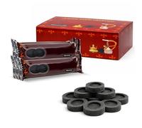 Carbón de Incienso Ø 40 mm - 100 Pastillas de Carbón Natural para Quemadores, Encendido Rápido y Quema Uniforme, Ideal para Resina, Aromaterapia, Rituales y Ambiente Zen