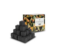 Carbón Natural Cocobration 26mm - 1kg | Carbón para Cachimba, Shisha y Hookah, Cáscaras de Coco, Biodegradable, Combustión Larga y Uniforme