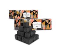 Carbón Natural Cocobration 27mm - 2kg (2x1kg) | Carbón para Cachimba, Shisha y Hookah, Cáscaras de Coco, Biodegradable, Combustión Larga y Uniforme