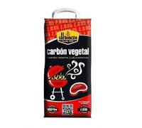 Carbón Puro Vegetal Especial Barbacoa 2.8KG-1 BOLSA, Carbón Vegetal para Barbacoa, Bolsa de 2.8 kg, Carbón Duradero de Poder Calorifico elevado