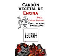 Carbón Vegetal Ecologico de Encina, para Barbacoas, Procedente de la Poda de Dehesas, Alto Poder calorífico, Larga Duración, Especial Barbacoas y Restaurantes. (Carbon 9Kg)