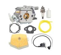 Carburador de cortacésped Kit de carburador Motosierra para Walbro WT-170 para bujía para Filtro Combustible para Husqvarna 50 51 55 61 257 261 262