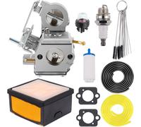 Carburador de repuesto - Compatible con Husqvarna K750/K760/K770 - Incluye filtro de aire - Número de pieza: 510181202 - 578243401 - Juego completo con accesorios - Pieza para motor