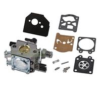 Carburador + juego de membrana para motosierra 45 52 58 cc compatible con Fuxtec, Scheppach, Hyundai, Brast, Einhell, Rotenbach, Hecht, Güde, AL-KO, ProGreen, Hanseatic, Riwall, Asgatec, Daye