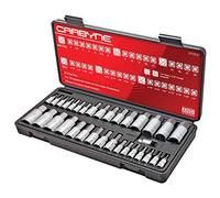 CARBYNE Juego de 33 brocas hexagonales Master, S2 Steel Bits | SAE & Metric