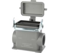 Carcasa alta HARTING Han 10B, con 2 entradas M25 laterales para cables, incluye 1 soporte longitudinal con tapa protectora de plástico - 1 unidad