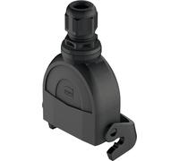 Carcasa de conexión HARTING Han ECO 10A con prensaestop, 1 conexión de cable recta M20, con 1 soporte longitudinal - 1 unidad