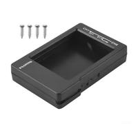 Carcasa de repuesto para analizador de red vectorial de 2,8 pulgadas, carcasa de protección ABS con tapa de rosca, ligera para caja unibody para medidores VNA, color negro, incluye 4 tornillos y 2
