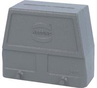 Carcasa de tul de HARTING Han 16B, alta, con 1 salida lateral para cable M40, para 2 abrazaderas (en la parte inferior) y conexión roscada M40