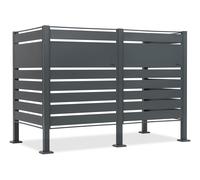 Carcasa para 2 cubos de basura de 120l o 240l Halen CoverTech antracita