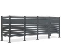 Carcasa para 4 cubos de basura de 120l o 240l Halen CoverTech antracita