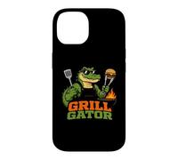 Carcasa para iPhone 14 Grill Gator BBQ Alligator Mascota