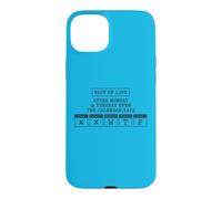 Carcasa para iPhone 15 Plus Después del Lunes Martes Calendario Dice WTF Graphic