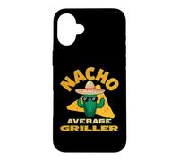 Carcasa para iPhone 16 Plus Nacho Average Griller Funny BBQ Master Broma Juego de Palabras Cita