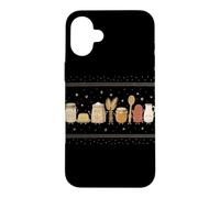 Carcasa para iPhone 16 Plus Pantry Doodle Friends Vibe para Amantes de la repostería