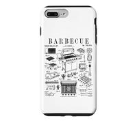 Carcasa para iPhone 7 Plus/8 Plus Barbacoa Barbacoa Parrilla Cook Grill Chef Vintage Patente Print