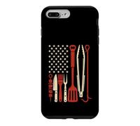 Carcasa para iPhone 7 Plus/8 Plus Barbacoa Pitmaster con Bandera Americana Vintage