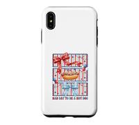 Carcasa para iPhone XS MAX Divertido Lazo de Coqueta patriótica Bad Day to Be A Hot Dog