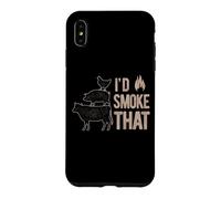 Carcasa para iPhone XS MAX Funny BBQ Barbecue Party I'D Smoke That