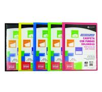 CARCHIPLAS Carpeta de Fundas Flexible Canguro A4 con 40 Fundas (Set de 10)
