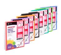 Carchivo archivex-star canguro personalizable a4 con 20 fundas pp espiral colores surtidos -12un-