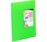 Carchivo - Carpeta Carchiplas Book de 50 fundas, color verde lima